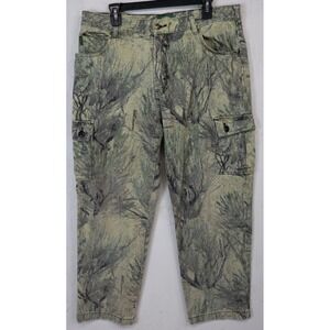 Mens Cabelas Cargo Pants Size 38 Measures 36x30 Open Country Camo Camouflage